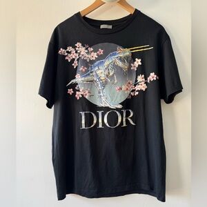 DIOR x SORAYAMA Limited Black Robot Dinosaur T-Rex Graphic Tee Medium T-shirt